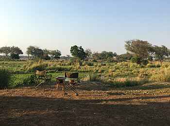 Chula Island Flycamp: Blick auf die Lagune Chula Island Flycamp: Blick auf die Lagune