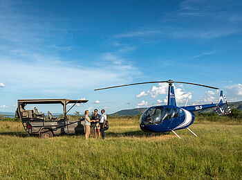 Magashi Camp: Auf zum Helikopter-Rundflug