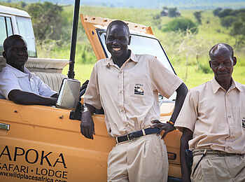 Apoka Safari Lodge: Drei Guides