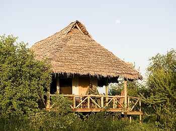 Lake Burunge Tented Camp: Außenansicht des Gästezeltes