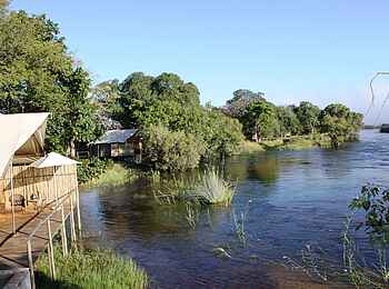Zambezi Sands: Zelt-Suiten entlang des Flussufers