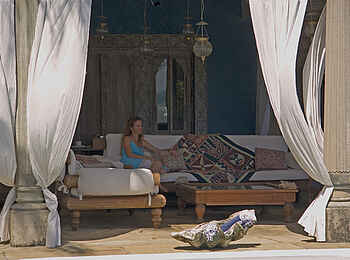 Alfajiri Villas: Offene Lounge