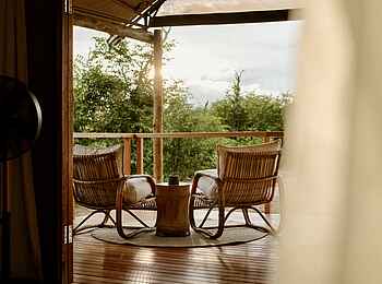 Encounter by Ongava: Blick auf die Terrasse
