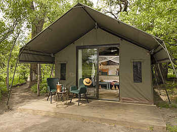 MmaTsebe Tented Camp: Zelt von außen