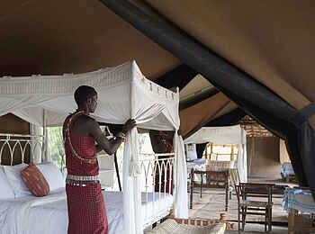 Serian Camp: Service im Gästezelt