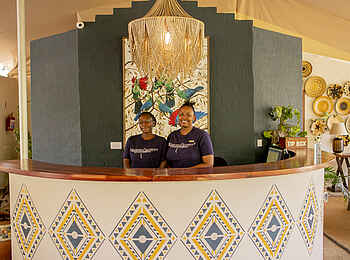 Shongwe Lookout Lodge: Die Rezeption