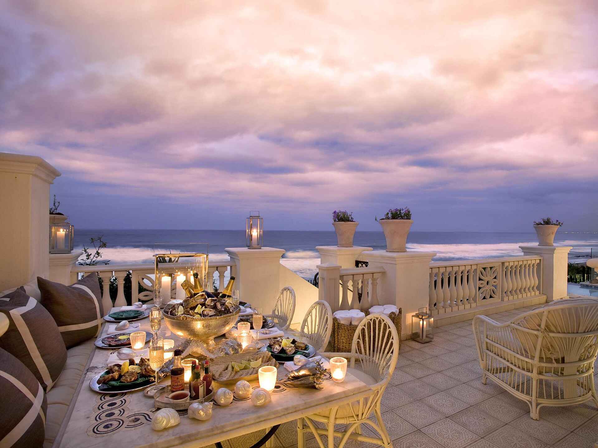 The Oyster Box: Abendstimmung