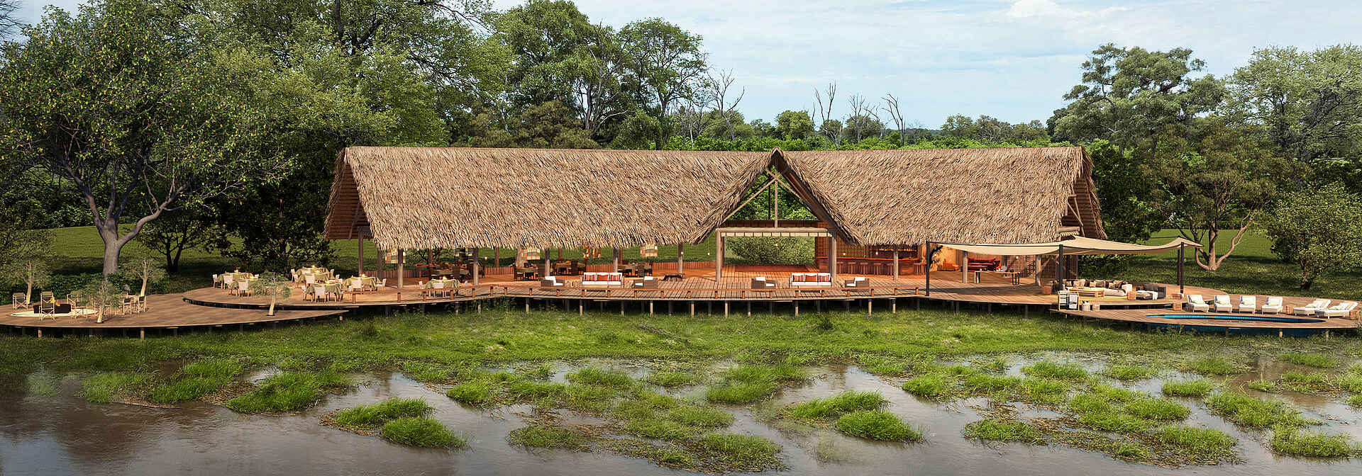 Tumani Tented Camp: Gemeinschaftsbereich