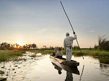 Baines Lodge: Mokorofahrt im Delta