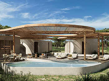 Ubuyu Lodge: Blick auf Villa