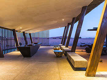 Dead Valley Lodge: Die Terrasse