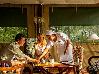 Kirawira Serena Camp: Kaffee-Service