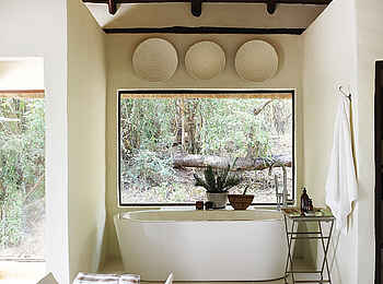 Londolozi Tree Camp: Badewanne