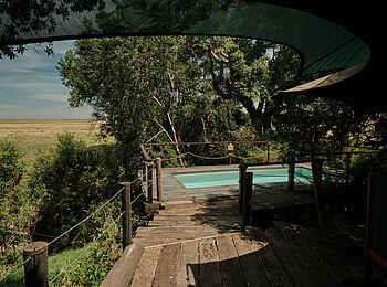 Mara Plains Jahazi Suite: Deck mit Pool