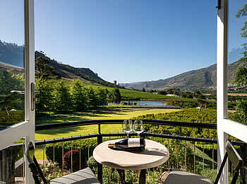 Mont Rochelle Hotel & Vineyard: Aussicht Mont Rochelle Hotel & Vineyard: Aussicht