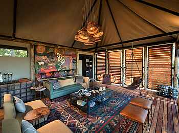 Khwai Lediba: Die Lounge Khwai Lediba: Die Lounge