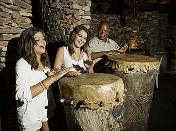 Pafuri Camp: Trommeln