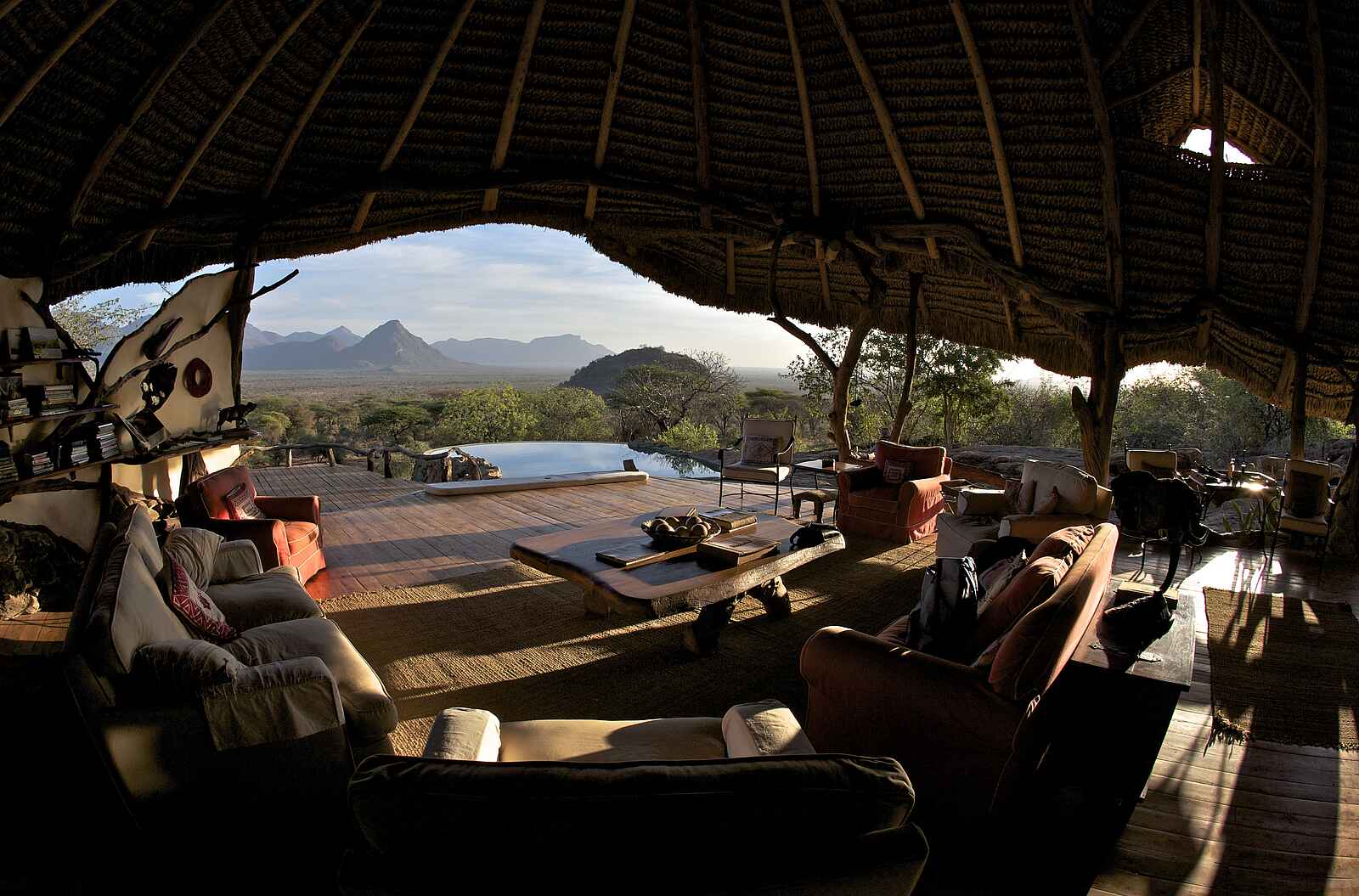 Sarara Camp: Ausblick von der Lounge Sarara Camp: Ausblick von der Lounge