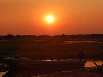 Shumba Camp: Sonnenuntergang Shumba Camp: Sonnenuntergang