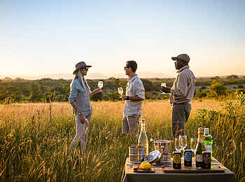 Singita Ebony Lodge: Sundowner Singita Ebony Lodge: Sundowner