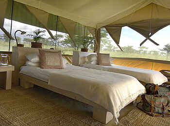 Kicheche Bush Camp: Zwei Einzelbetten
