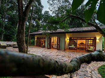 Primate Lodge Kibale: Blick auf das Honeymoon Cottage