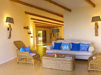 Pumulani Lodge: Sitzgruppe im Hauptgebäude