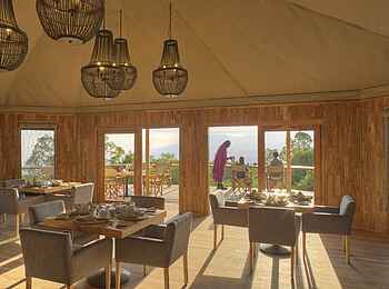 The Highlands Camp: Frühstücksdeck