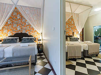 528 Victoria Falls Guesthouse: Blick in die Suite