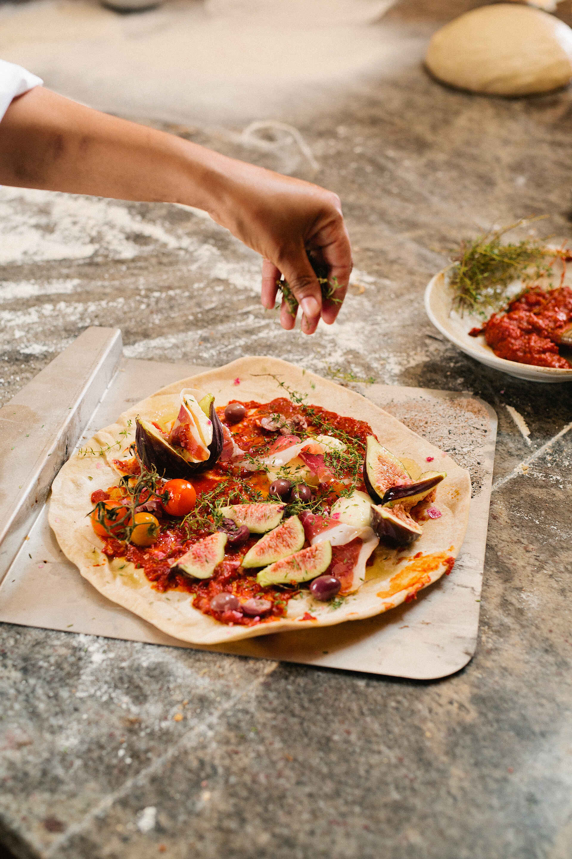 Babylonstoren: Pizza-Variation mit Feigen