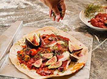 Babylonstoren: Pizza-Variation mit Feigen