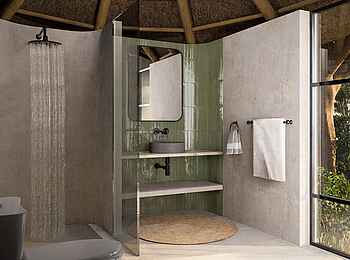 Chobe Savanna Lodge: Chalet Badezimmer