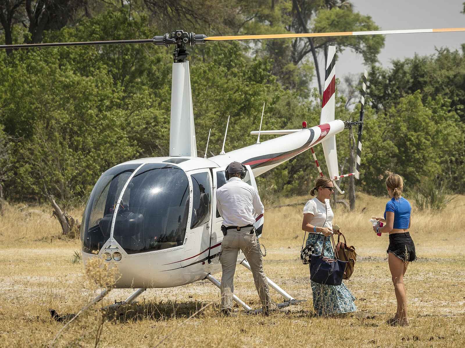 Amber River Camp: Helikopterflug Amber River Camp: Helikopterflug