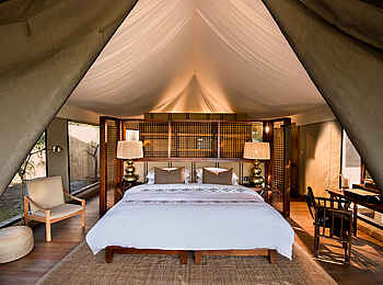 Nxabega Okavango Tented Camp: Guest Tent Bett
