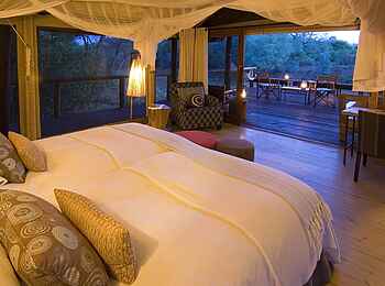 Pafuri Camp: Blick vom Bett nach draußen