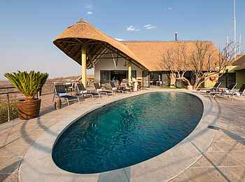 Safarihoek Lodge: Das Pooldeck