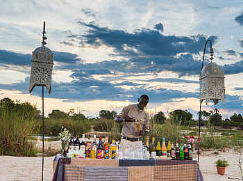 Sindabezi Island Camp: Die Sundowner Bar