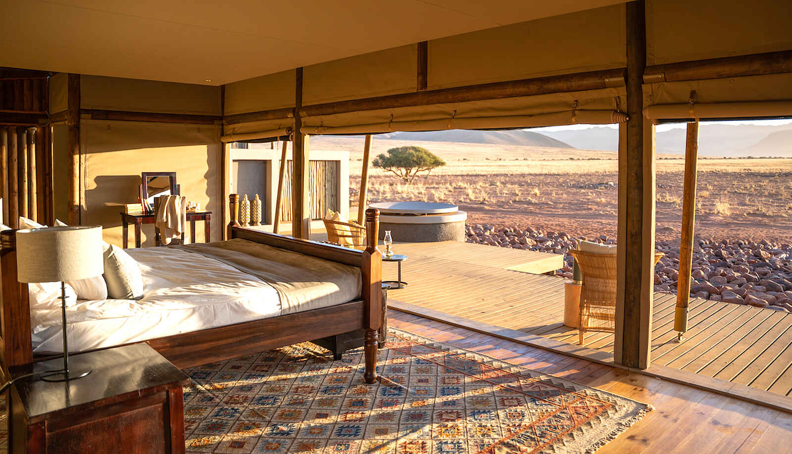 Wolwedans Plains Camp: Doppelbett Wolwedans Plains Camp: Doppelbett