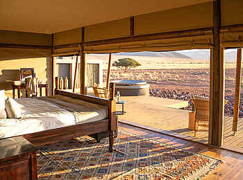 Wolwedans Plains Camp: Doppelbett Wolwedans Plains Camp: Doppelbett