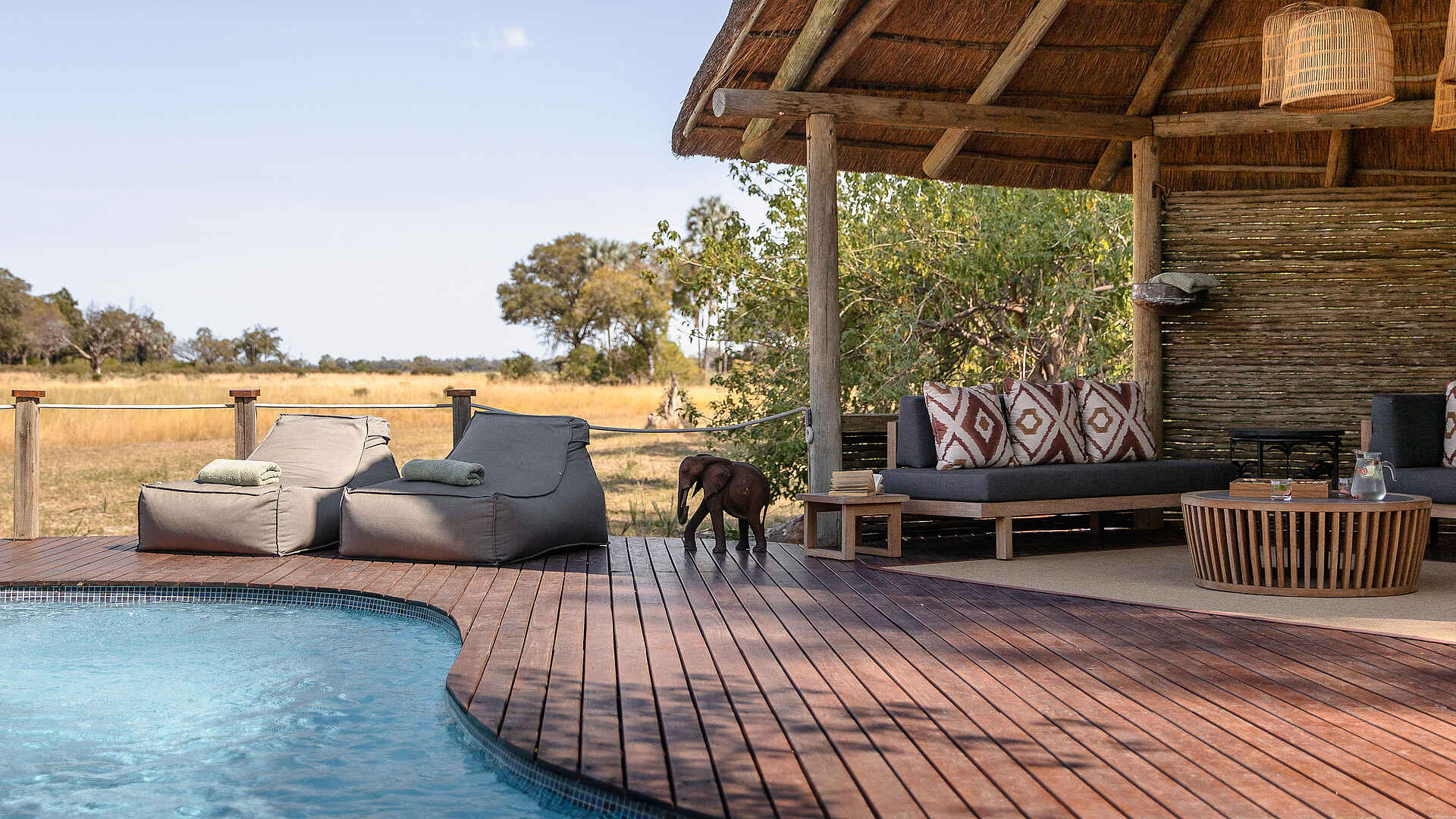 Chitabe Lediba Camp: Am Pooldeck