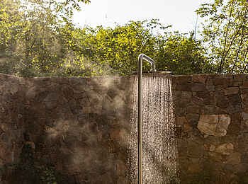 Singita Milele: Außendusche