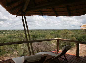 Tau Pan Camp: Blick von privater Veranda