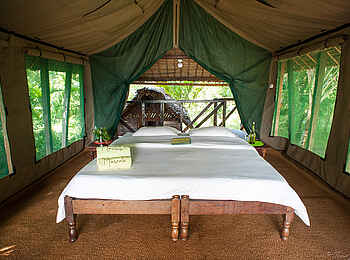 Masoala Forest Lodge: Doppelbett Masoala Forest Lodge: Doppelbett