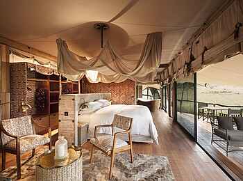 Somalisa Acacia Camp: Schlafzimmer