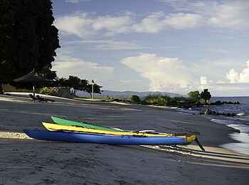 Chintheche Inn: Kanus am Strand des Malawisees Chintheche Inn: Kanus am Strand des Malawisees