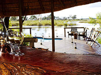 Lagoon Camp: Blick von der Bar Lagoon Camp: Blick von der Bar