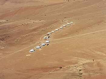 Desert Hills Glamping: Das Camp aus der Luft Desert Hills Glamping: Das Camp aus der Luft