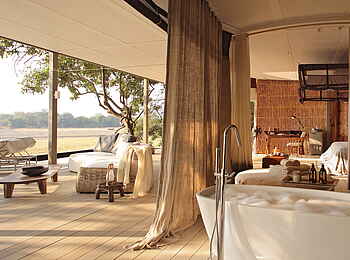 Time + Tide Chinzombo: Blick aus dem Bad