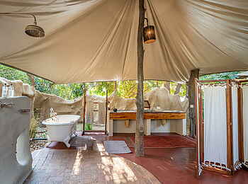 Time + Tide Chongwe Suites: Ein herrliches Bad der Albida Suite