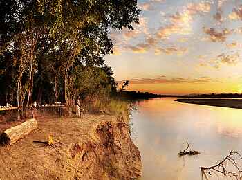 Bilimungwe Bushcamp: Abendstimmung am Luangwa